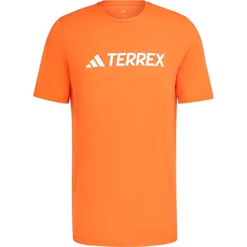 Pánská móda Pánské Tričko s krátkým rukávem ADIDAS MT LOG TECH T JI9236 – Oranžová M