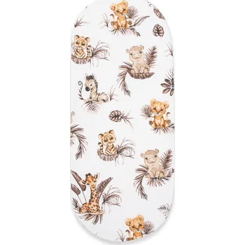 Prostěradlo Bavlněné prostěradlo do kočárku New Baby Safari 35x75cm