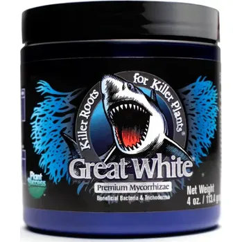 Hnojivo Plant Success Great White Premium Mycorrhizae 113,4 g (Great White – prémiová mykorhizní formule nové generace pro agresivní růst kořenů a maximální výnos.)