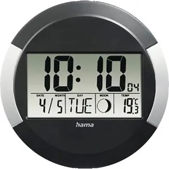 Hodiny Nástěnné hodiny Hama Ischia černé Ø 24,5 cm