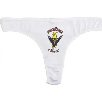 Kalhotky Ptakožerka - Vtipné kalhotky - M tanga_bílá