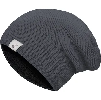 Čepice Dětská čepice pletená Warm, Šedá Velikost: M (49-52 cm)