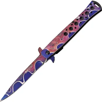 kapesní nůž Mtech Linerlock Stiletto A/O Swirl