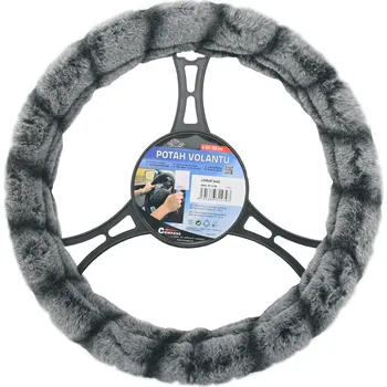 Potah na volant autoDS Potah volantu LEMUR šedý