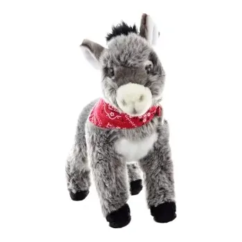 plyšák Plyšový osel se šátkem 30 cm