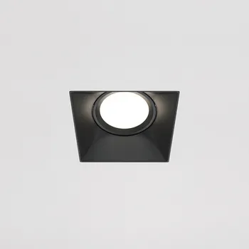 Bodové svítidlo Maytoni Bezrámečková zápustná bodovka Dot Square Trimless Barva: Černá DL042-01-SQ-B Bezrámečková zápustná bodovka Dot Square Trimless