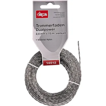DEMA Vyžínací struna Dualpower 2,40 mm x 15 m, hranatá
