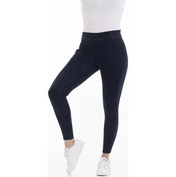 Jezdecké kalhoty EQUITHÈME Legíny jezdecké Pamela Equithème, s gripem, dámské, navy 40