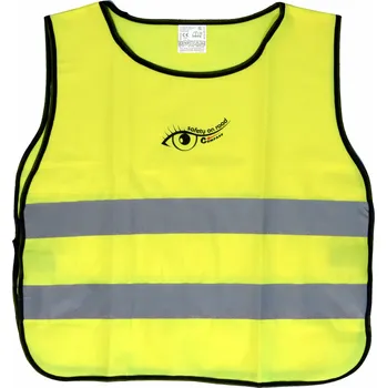 reflexní vesta autoDS Vesta výstražná žlutá dětská S.O.R.