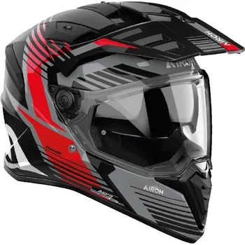 Helma na motorku Enduro helma na motorku Airoh Bandit Spicy červená 3XL