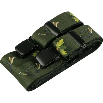 Kšandy Šle myslivecké šíře 4 cm délka 120 cm, barva 4 zelená srnec