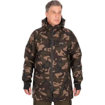 Rybářské oblečení Bunda Fox Sherpa-Tec 3/4 Jacket LTD Camo Velikost M