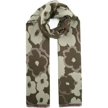 Šála Dámská šála vzor E-09370 barva: zelená-khaki