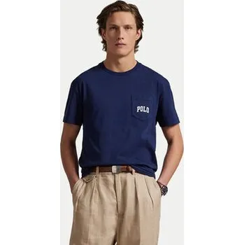 Oblečení a móda Polo Ralph Lauren T-Shirt 710974585001 Tmavomodrá Custom Slim Fit XS