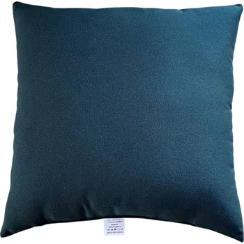 Dekorativní polštářek Polštářek plněný rounem 35 x 35 cm - tmavě zelený