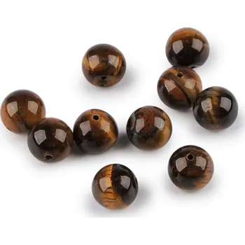 Korálek Tygří oko, minerální korálky Ø10 mm