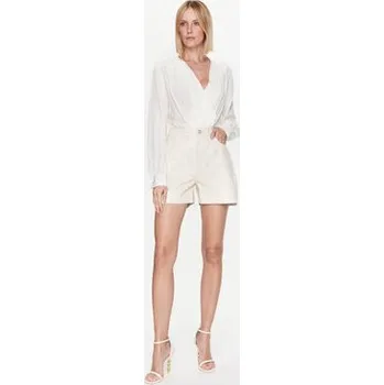 Dámské kraťasy Custommade Kožené šortky Nava 999418711 Écru Regular Fit S