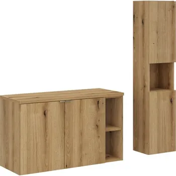 Koupelnový nábytek Koupelnová sestava Nova Oak se skříňkami 100 cm dub evoke