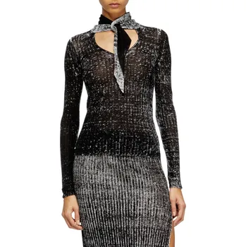 Dámský svetr SVETR DIESEL M-ELAN KNITWEAR BLACK