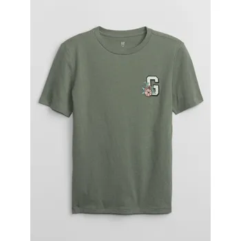 Chlapecké tričko GAP Chlapecké Dětské tričko s potiskem Gap Zelená 140/146 (2893910)