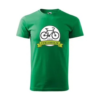 Pánská móda Tričko s potiskem Jsem cykloholik: zelené 3XL