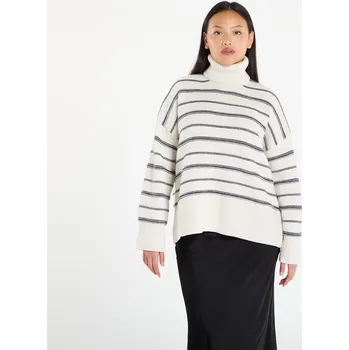 Dámský svetr Svetr Samsøe Samsøe Sakeiku Stripe Turtleneck Clear Cream St. M