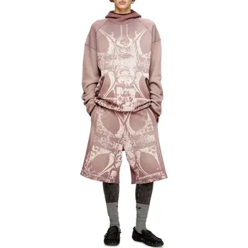 Pánské kraťasy TEPLÁKOVÉ ŠORTKY DIESEL P-WARKY-SHORT SHORTS BROWN