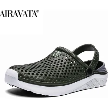 Dámské sandále Unisex plážové sandály s uzavřenou špičkou Barva: Zelená, Velikost: 43