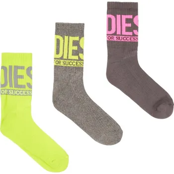 Pánské ponožky PONOŽKY 3-PACK DIESEL SKM-RAY-3PACK-CUSHIONED-17,5 SOCKS MULTICOLOR