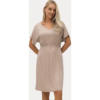 Dámská noční košile Dámská noční bambusová košilka GINEVRA - Béžová, XL, Luisa Moretti