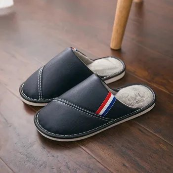 Dámské sandále Domácí zateplené pantofle s protiskluzovou podrážkou Barva: Tmavě Modrá, Velikost: 42-43