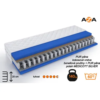 Ložnicová sestava Bonellová matrace s kokosem Aza T-4,5