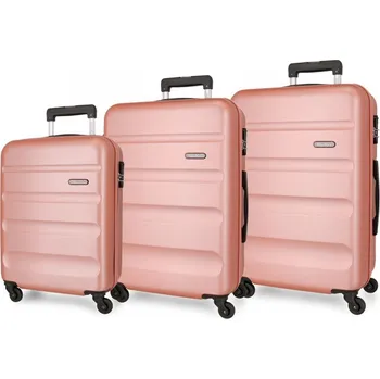 JOUMMA BAGS ROLL ROAD Flex Nude, Sada ABS cestovních kufrů, 55-65-75cm, 584946C