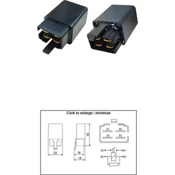 Startér DZE startovací relé startéru APRILIA; BMW; DERBI; HONDA; KYMCO; MOTO GUZZI (AP8212469; AP8224462; 61137707940; 38501-GN2-014; 38501-GAM-007; 38501-GBN2-004) (DZE startovací relé startéru APRILIA; BMW; DERBI; HONDA; KYMCO; MOTO GUZZI (AP8212469; AP8224462;