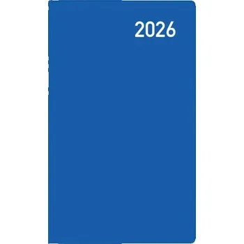 Taschenkalender Saturn Leporello Karton blau 2026 - Korsch Verlag
