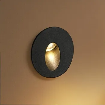 Venkovní osvětlení Brilagi - LED Venkovní vestavné svítidlo STAIRDOT LED/2W/230V černá IP65 kulatý