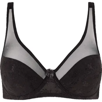 Podprsenka Tiana nevyztužená podprsenka s kosticemi 0348 75C černá