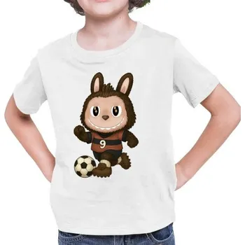 Žertovný předmět Plyšový Maskot Bubu Fotbalista - dětské tričko s potiskem pro fanoušky Labubu- Tričkový.cz