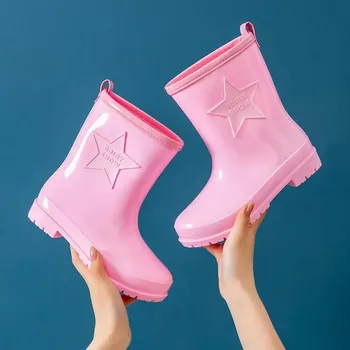 Chlapecká zimní obuv Dětské nepromokavé holínky s protiskluzovou podrážkou Velikost: 37, Barva (Varianta): Aurora powder