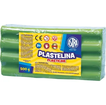 Modelovací hmota ASTRA Plastelína 500g Zelená Světla, 303117010