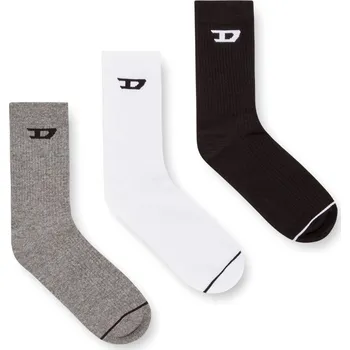 Pánské ponožky PONOŽKY 3-PACK DIESEL SKM-D-TENNIS-CREW-17,5 SOCKS MULTICOLOR