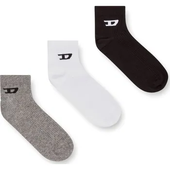Pánská móda PONOŽKY 3-PACK DIESEL SKM-D-ANKLE -9 SOCKS MULTICOLOR