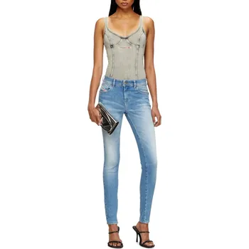 Dámské džíny DŽÍNY DIESEL 2017 SLANDY TROUSERS BLUE