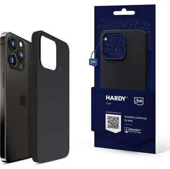 Pouzdro na mobilní telefon 3mk ochranný kryt HARDY Silicone MagCase Black pro Samsung Galaxy S25 Edge