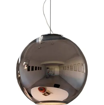 Fontana Arte Globo di Luce - závěsné světlo 30 cm stříbrná 1 x 60W - Doprava zdarma