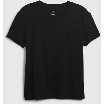 Dívčí oblečení GAP Dívčí Dětské tričko s kapsičkou GAP Černá 128/134 (2893536)