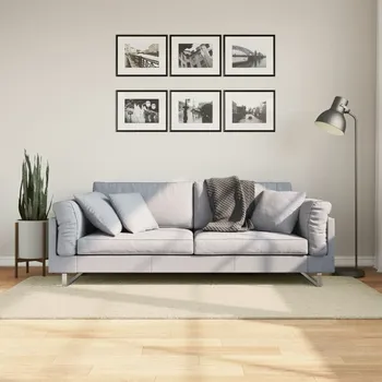 vidaXL Koberec HUARTE krátký vlas měkký a pratelný 100x200 cm [374998] Barva: krémová