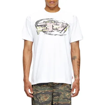 Pánské tričko TRIČKO DIESEL T-NORM-T11 T-SHIRT WHITE