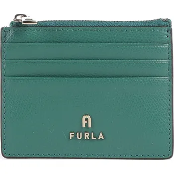 Peněženka Furla Camelia S Pouzdro na kreditní kartu 9cm, L, petrolejová, kůže, 50542844