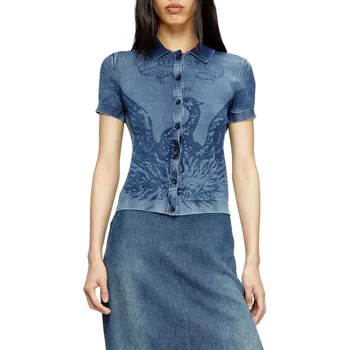 Dámský svetr SVETR DIESEL M-FENNY KNITWEAR BLUE